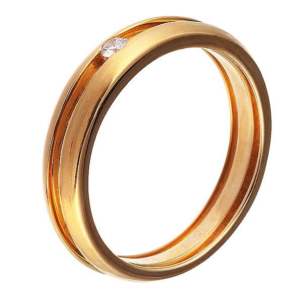 Кольцо из золота 585 пробы с бриллиантом (22)
