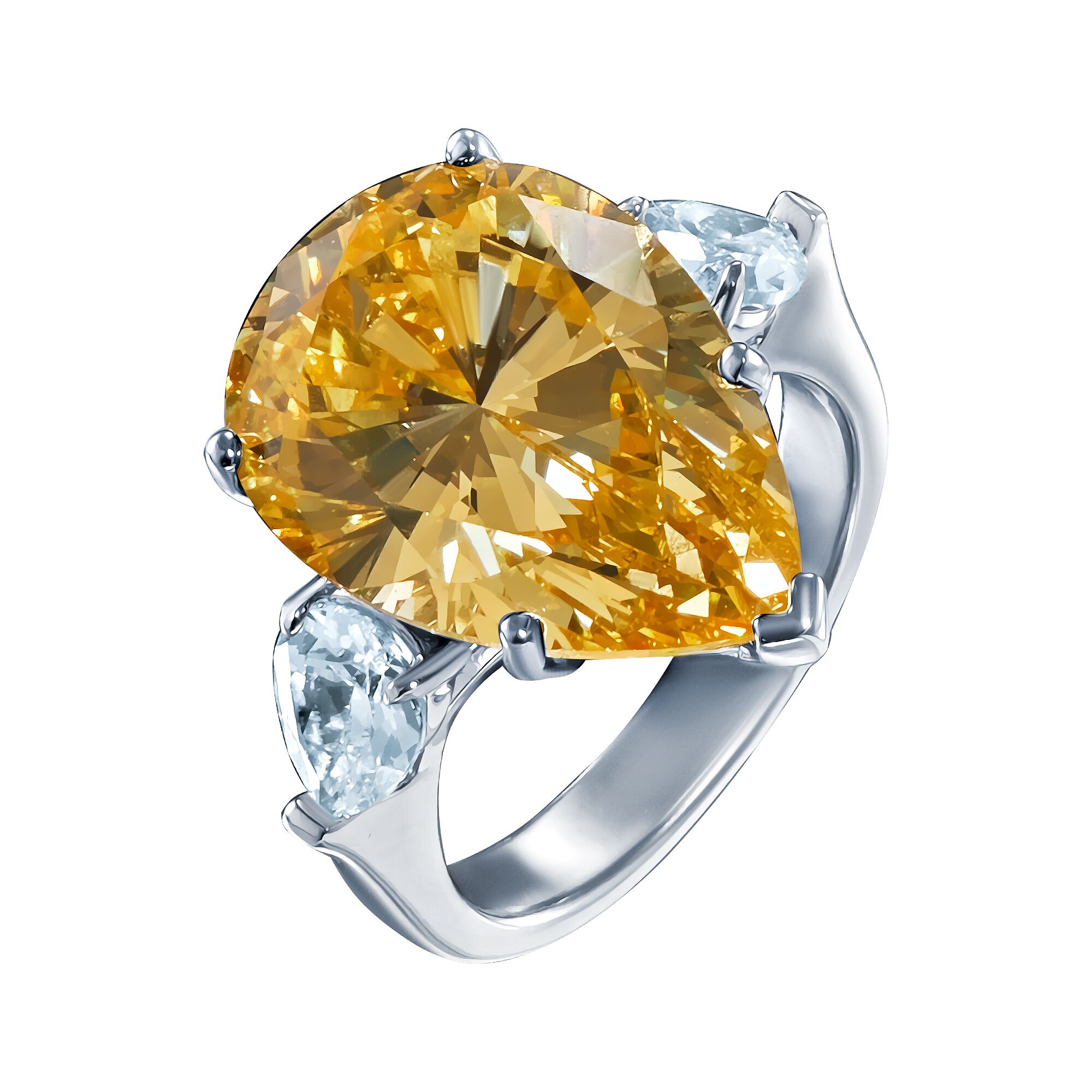 Кольцо из серебра 925 пробы с фианитами (18,5)