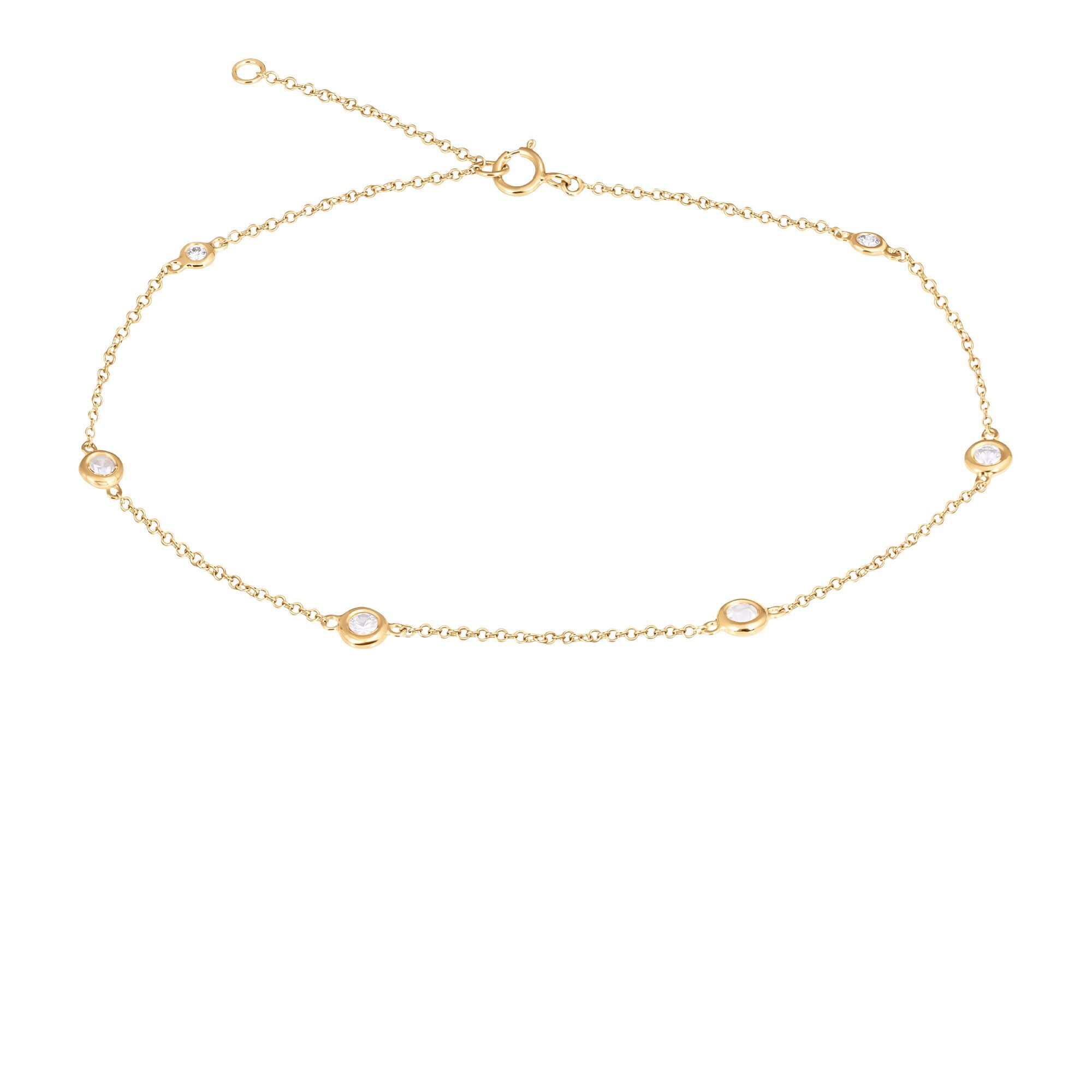 Браслет из золота 585 пробы с бриллиантами