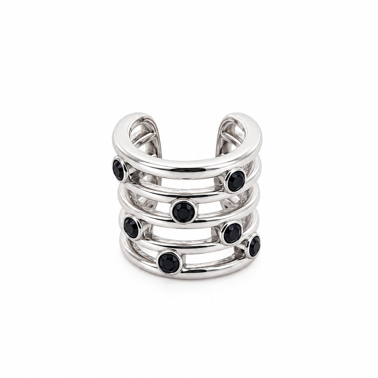 Серьги из серебра 925 пробы с шпинелью
