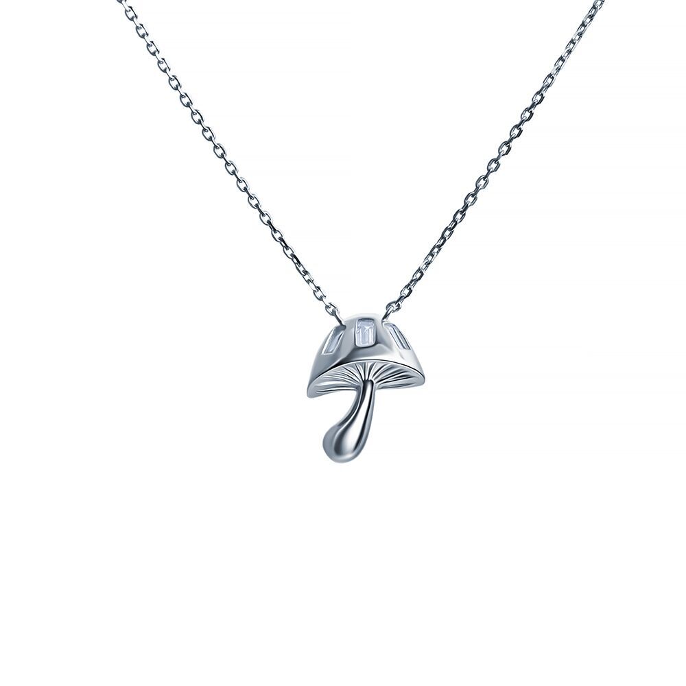 Колье из серебра 925 пробы с фианитами (45)