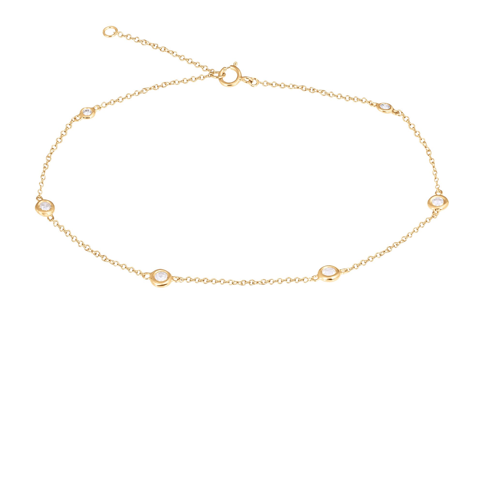 Браслет из золота 585 пробы с бриллиантами