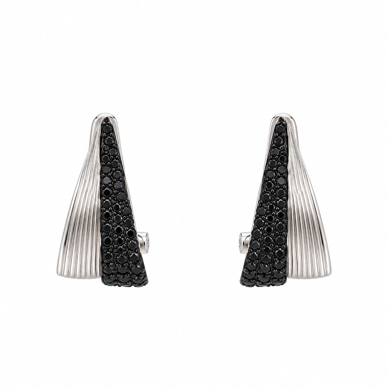 Серьги из серебра 925 пробы с шпинелью