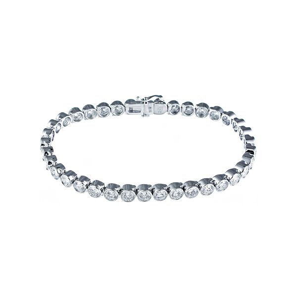 Браслет из белого золота 750 пробы с бриллиантами (16)