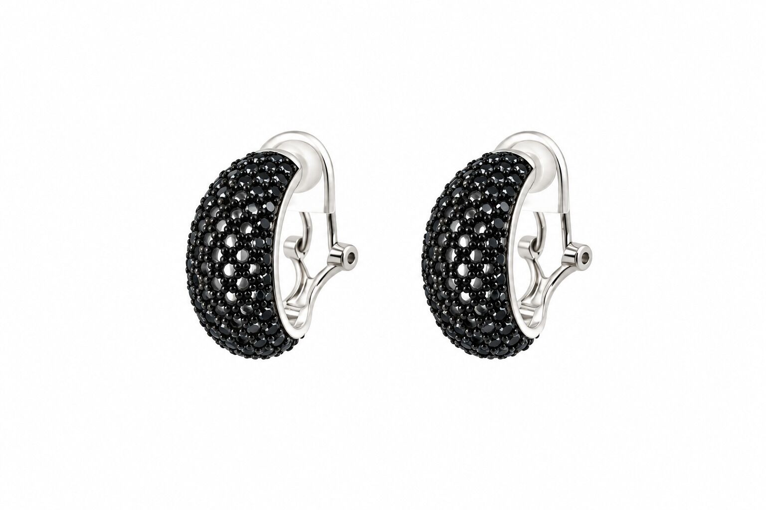 Серьги из серебра 925 пробы с шпинелью