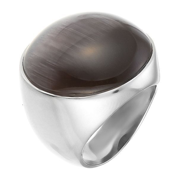 Кольцо из серебра 925 пробы с ювелирным стеклом (17,5)