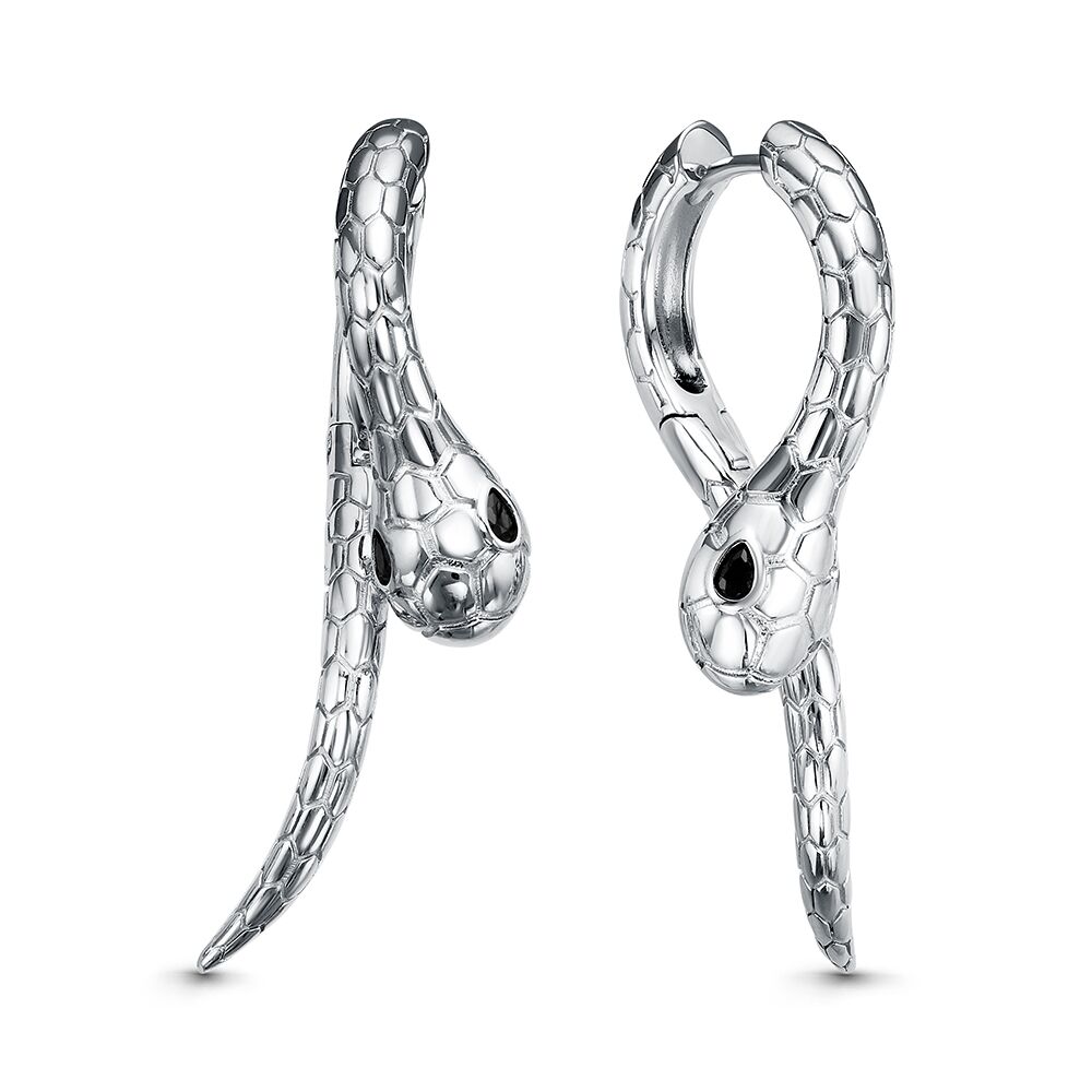 Серьги из серебра 925 пробы с фианитами