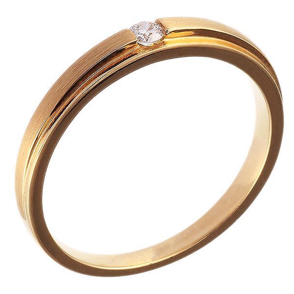 Кольцо из золота 585 пробы с бриллиантом (21)