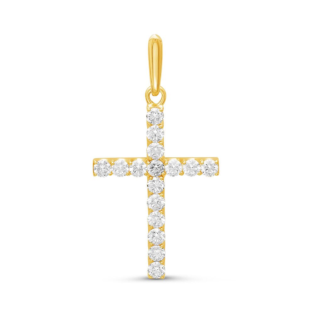 Подвеска из золота 585 пробы с бриллиантами