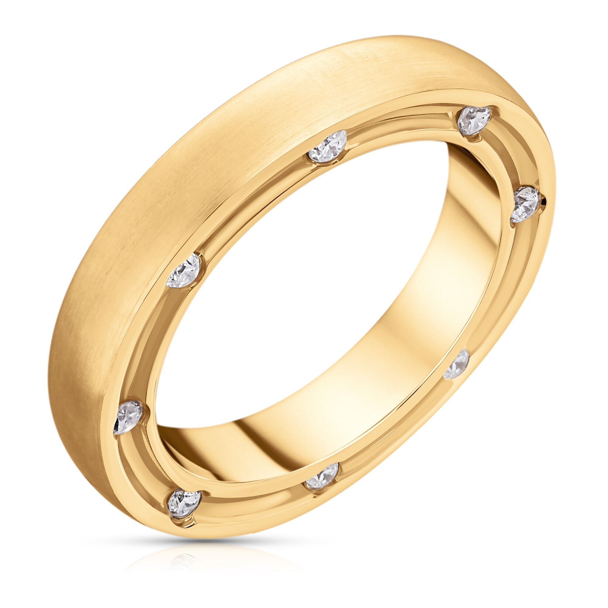 Кольцо из золота 585 пробы с бриллиантами (14,5)