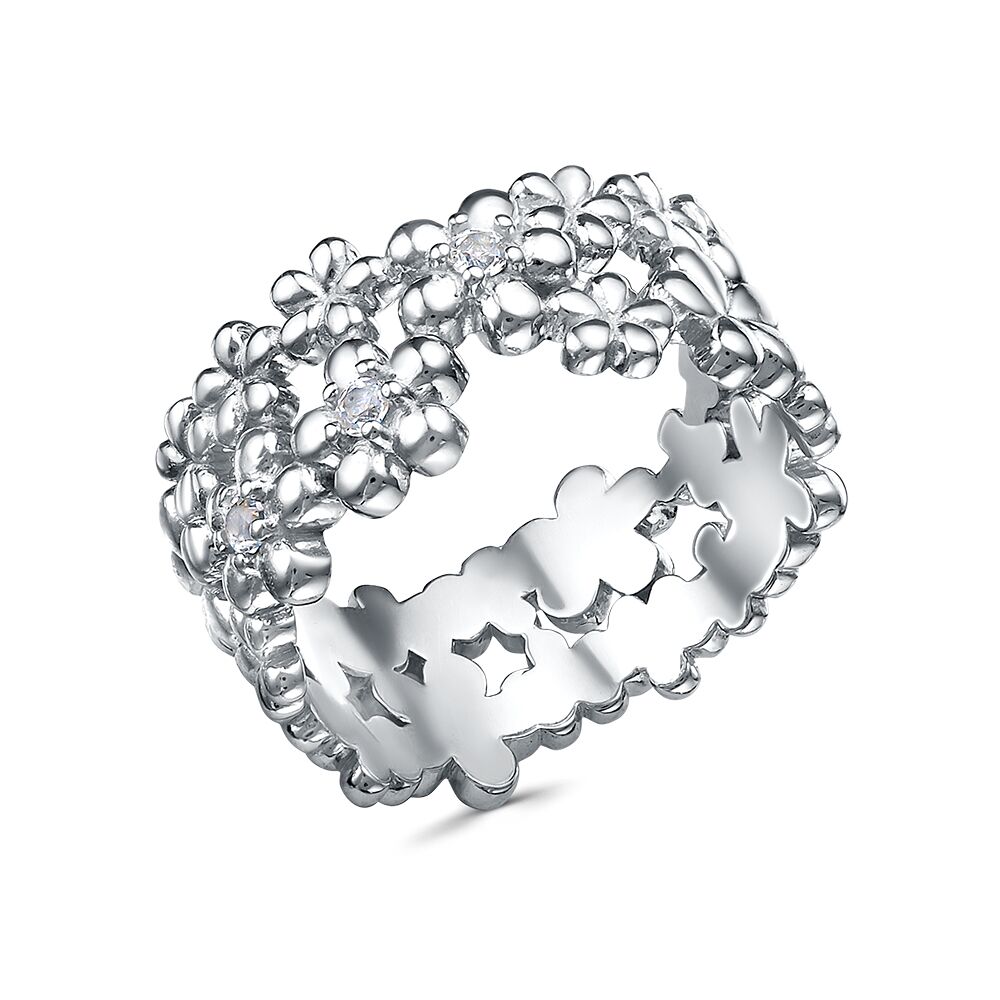 Кольцо из серебра 925 пробы с топазами (16,5)