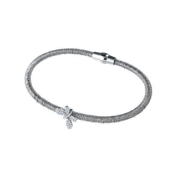 Браслет из серебра 925 пробы с фианитами