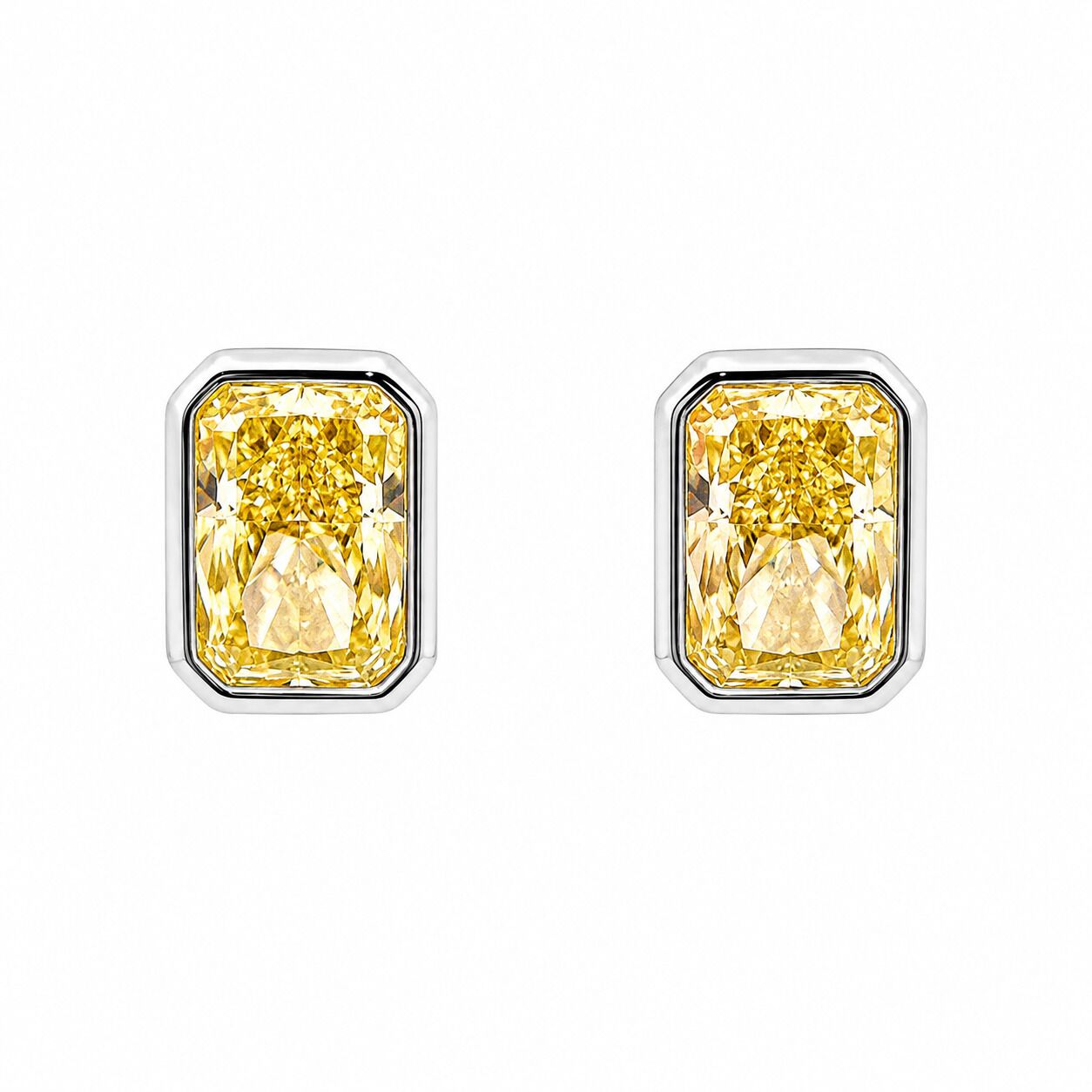 Серьги из серебра 925 пробы с фианитами