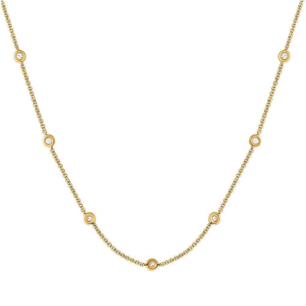 Колье из золота 585 пробы с бриллиантами (55)