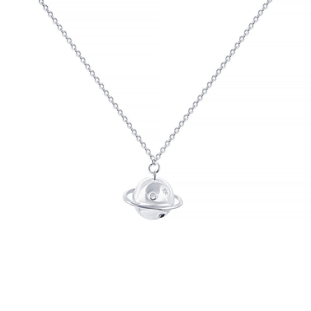 Колье из серебра 925 пробы с фианитами (45)