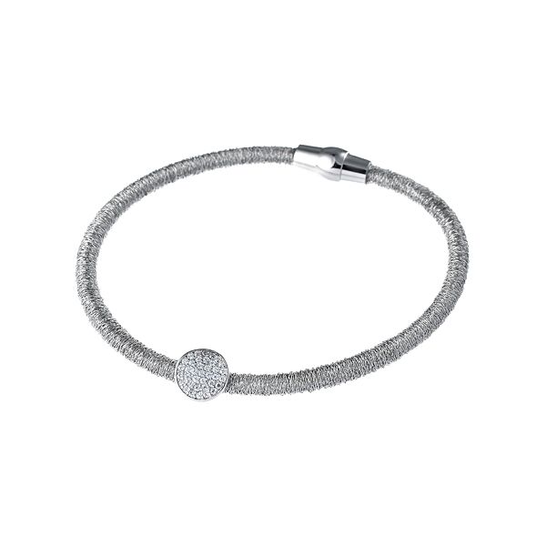 Браслет из серебра 925 пробы с фианитами