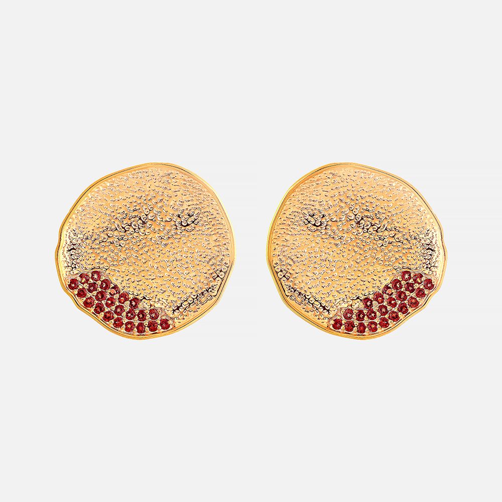 Серьги из серебра 925 пробы с гранатами