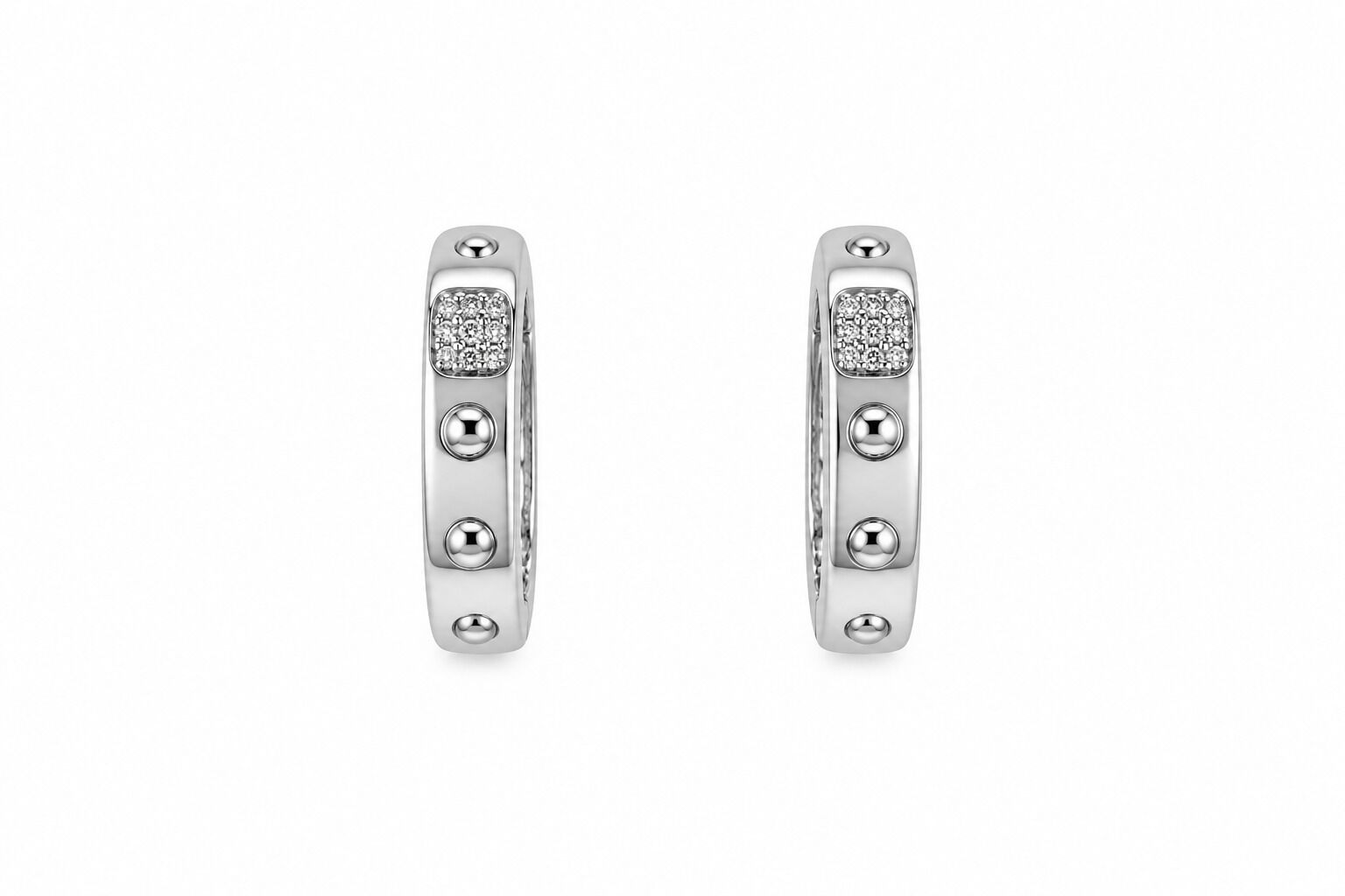 Серьги из серебра 925 пробы с фианитами