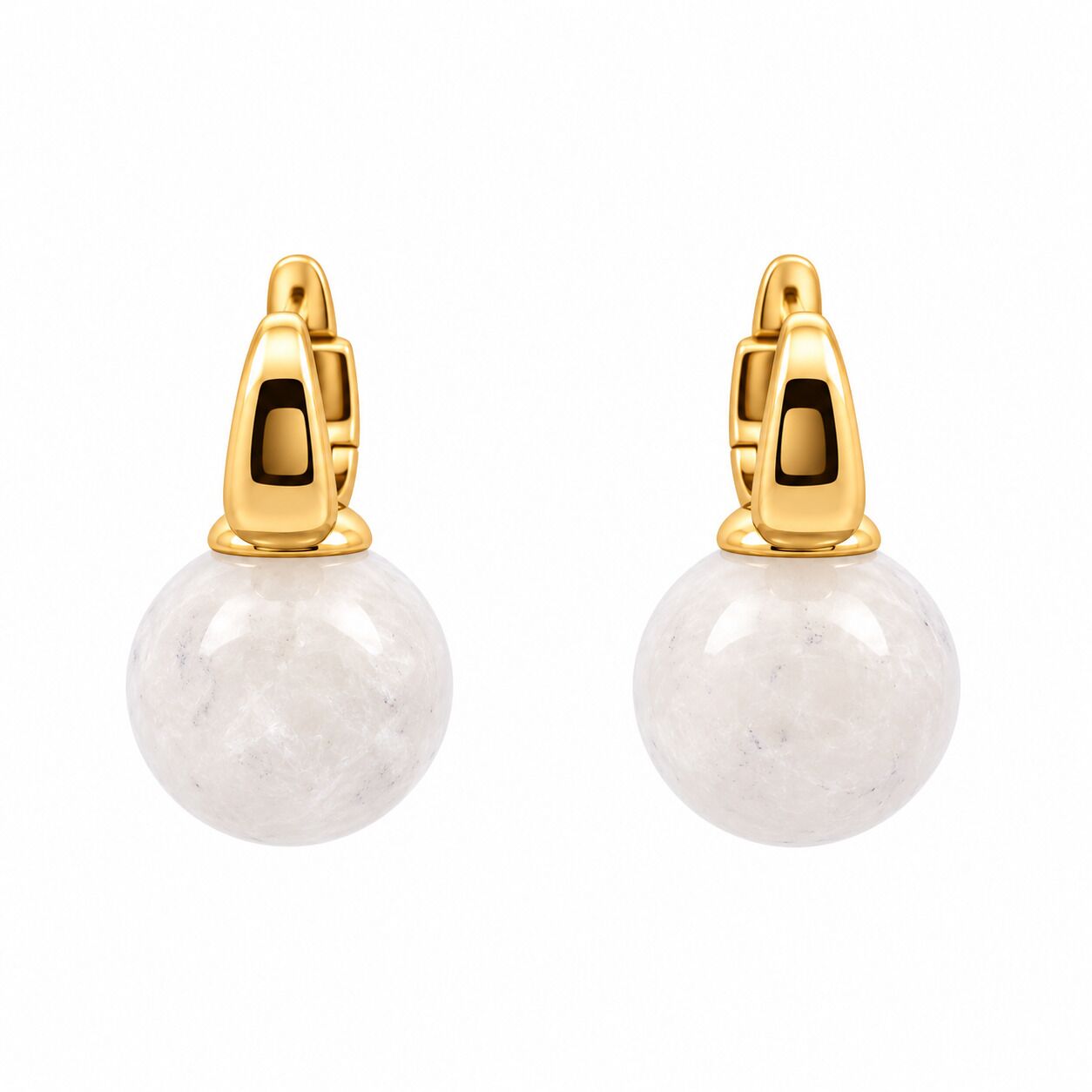 Серьги из серебра 925 пробы с кварцем