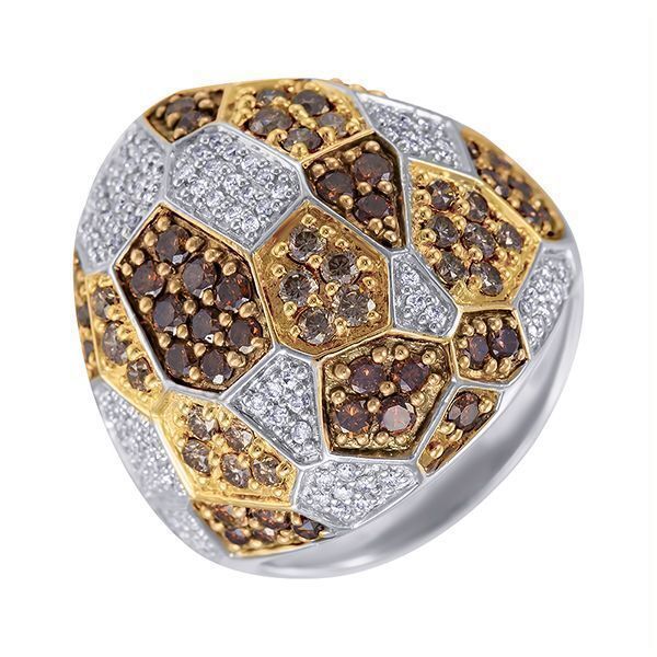 Кольцо из белого золота 585 пробы с бриллиантами (18)