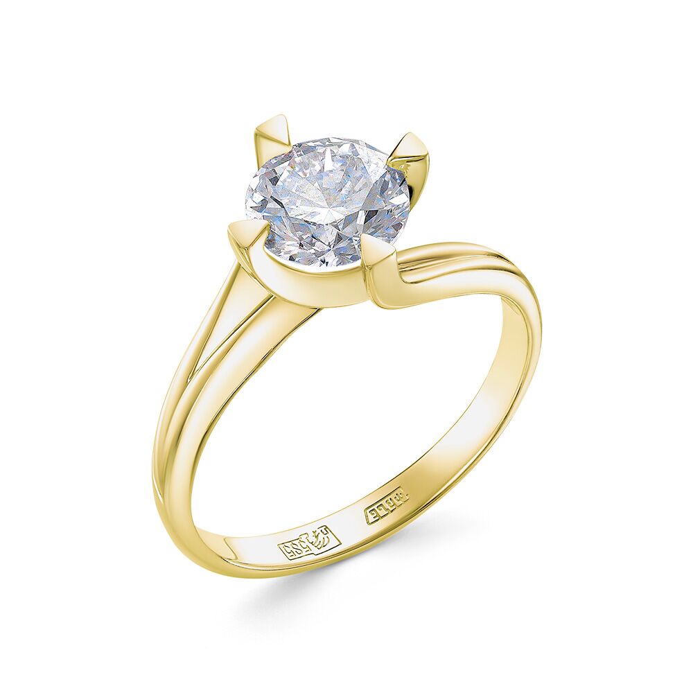 Кольцо из золота 585 пробы с бриллиантом