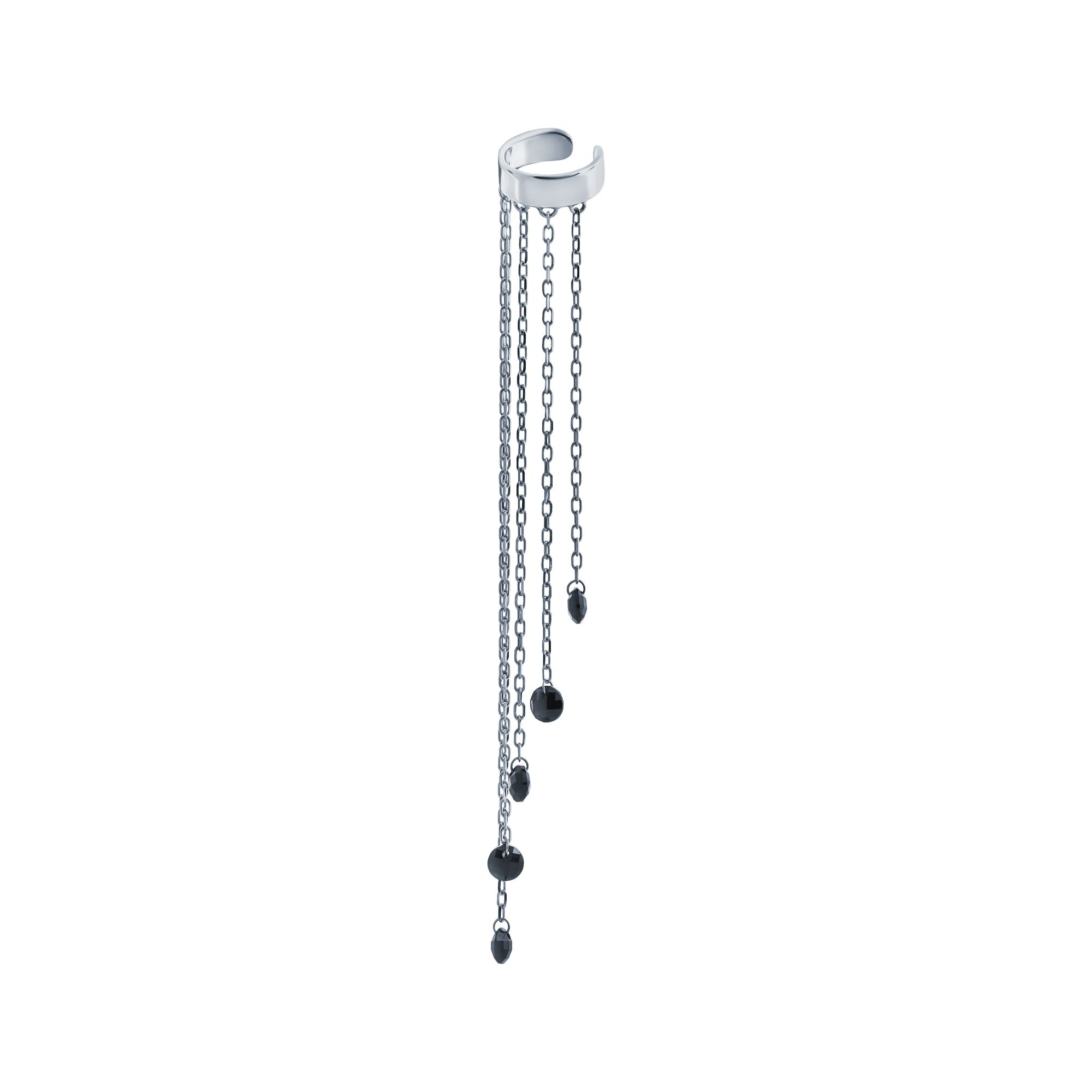 Серьги из серебра 925 пробы с фианитами
