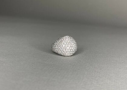 Кольцо из белого золота 585 пробы с бриллиантами (17)