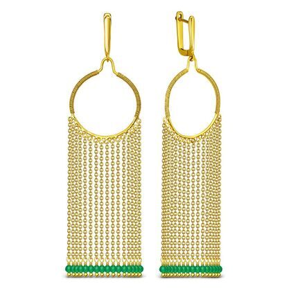 Серьги из серебра 925 пробы с агатом