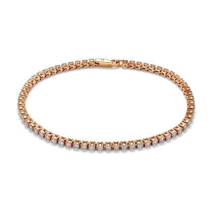 Браслет из розового золота 585 пробы с бриллиантами