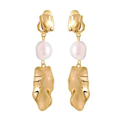 Серьги из серебра 925 пробы с культивированным жемчугом