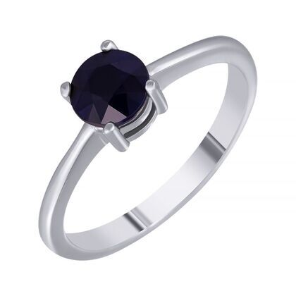 Кольцо из серебра 925 пробы с корундами (16,5)