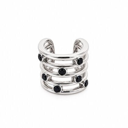 Серьги из серебра 925 пробы с шпинелью