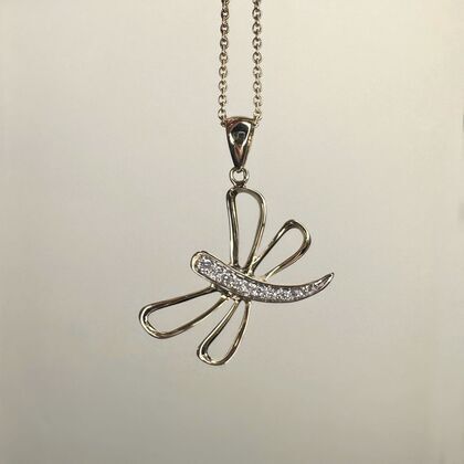 Колье из золота 585 пробы с бриллиантами