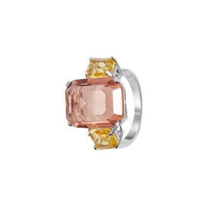 Кольцо из серебра 925 пробы с фианитами (19,5)