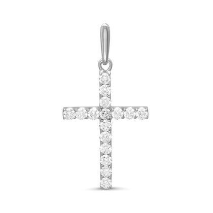 Подвеска из белого золота 585 пробы с бриллиантами