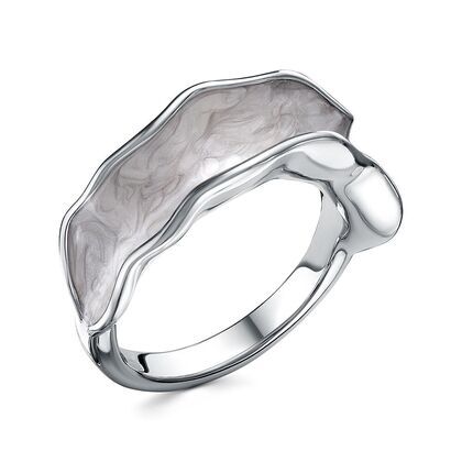 Кольцо из серебра 925 пробы с эмалью (17,5)