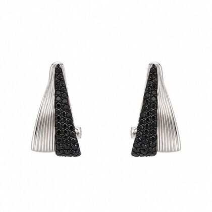 Серьги из серебра 925 пробы с шпинелью