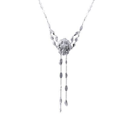 Колье из серебра 925 пробы с фианитами (50)