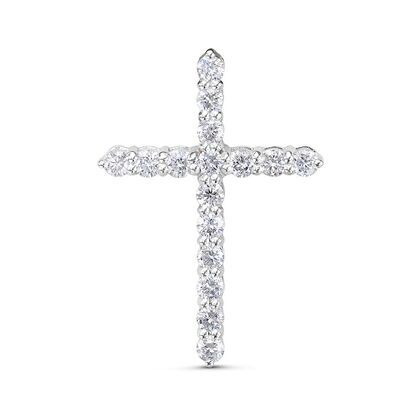 Подвеска из белого золота 585 пробы с бриллиантами