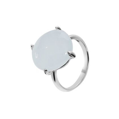 Кольцо из серебра 925 пробы с аквамаринами (17)