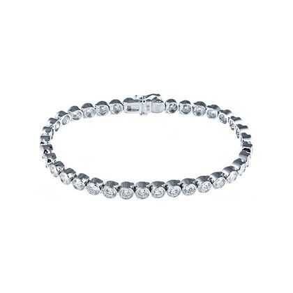 Браслет из белого золота 750 пробы с бриллиантами (16)