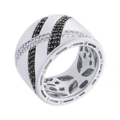 Кольцо из серебра 925 пробы с фианитами (16)
