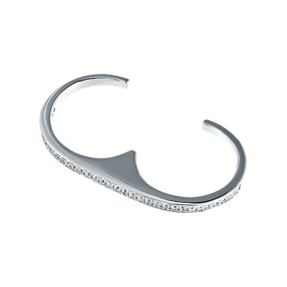 Кольцо из серебра 925 пробы с фианитами (18,5)