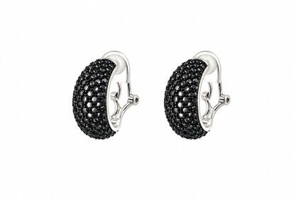 Серьги из серебра 925 пробы с шпинелью