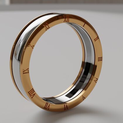 Кольцо из комбинированного золота 585 пробы