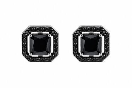 Серьги из серебра 925 пробы с шпинелью