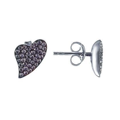 Серьги из серебра 925 пробы с фианитами