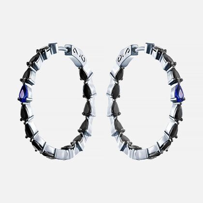 Серьги из серебра 925 пробы с фианитами