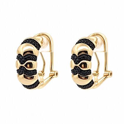 Серьги из серебра 925 пробы с шпинелью