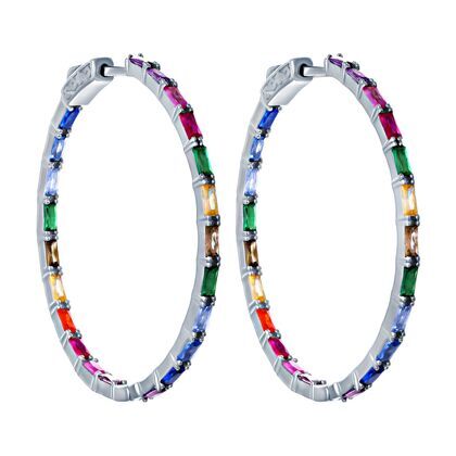 Серьги из серебра 925 пробы с фианитами (4)
